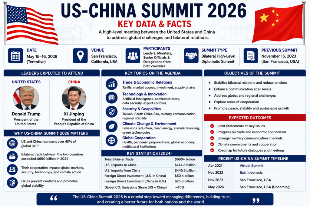 What is US-China Summit 2026? 1 US-China Summit